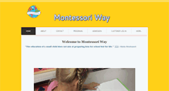 Desktop Screenshot of montessoriway.org