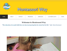 Tablet Screenshot of montessoriway.org